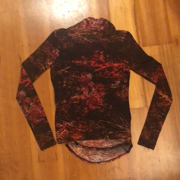 Helmut Lang Burgundy Wool Wrap Ruched Sweater - Picture 4 of 11